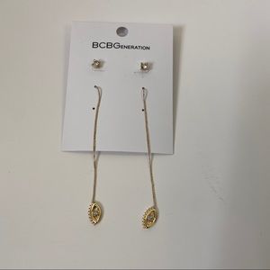 BCBG Stud and Hanging Earring